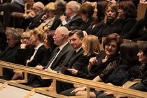 Predsednik republike Borut Pahor si je ogledal premierno uprizoritev predstave Pohujanje v dolini entflorjanski