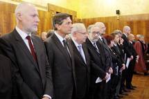 Predsednik republike Borut Pahor se je udeleil slavnostne seje Ustavnega sodia Republike Slovenije