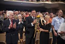 Predsednik Pahor se je udeleil tradicionalnega gala koncerta Prifarskih muzikantov s tevilnimi gosti