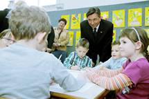 Predsednik republike Borut Pahor ob prihajajoem »Dnevu za spremembe« z najmlajimi prostovoljci 