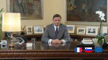 Sporočilo predsednika republike francoskemu predsedniku in francoskemu ljudstvu v skupnem boju proti koronavirusu