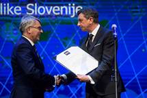 Predsednik Pahor vroil Zahvalo Zdruenju Manager ob 30. obletnici delovanja