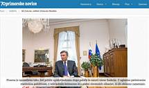 Vpogled v pisarno predsednika Republike Slovenije za asopis Primorske novice