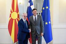 Predsednik Pahor sprejel predsednika Sobranja Republike Makedonije Xhaferija