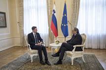 Predsednik Republike Slovenije Borut Pahor je sprejel na neuraden pogovor katalonskega predsednika Quima Torra