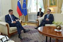 Predsednik Pahor je sprejel ministra za zunanje zadeve Zvezne republike Nemije Heika Maasa