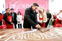 Predsednik Pahor se je udeleil 6. Festivala okolade v Radovljici