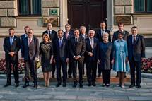 Predsednik Pahor je priredil uradno veerjo vrha pobude Tri morja v Sloveniji