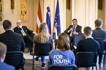Drugi dan uradnega obiska predsednika Republike Latvije v Sloveniji v znamenju mladih, znanosti in razprave o prihodnosti Evrope