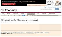 Predsednik republike Borut Pahor za Financial Times: 