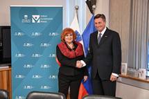 Predsednik Pahor na obisku priVaruhinji lovekovih pravic Republike Slovenije