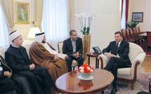 Predsednik Republike Slovenije Borut Pahor je sprejel ministra Drave Katar za vakufe in islamske zadeve Dr. Ghaitha bin Mubaraka Al - Kuwarija in muftija dr. Nedada Grabusa