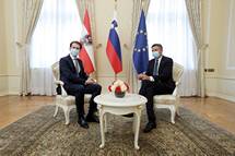 Predsednik Pahor sprejel zveznega kanclerja Republike Avstrije Sebastiana Kurza
