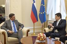 Predsednik Pahor je sprejel Evropskega komisarja Janeza Lenaria