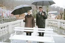 Predsednik Pahor in litovska predsednica Dalia Grybauskaitė danes obiskala sprejemni center za begunce Dobova 