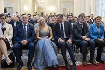 Predsednik Pahor na sprejemu za najboljše slovenske športnice in športnike: »V vaši bližini sem čutil, da sem blizu ljudem, ki imajo v družbi posebno vlogo: so vzor našim otrokom«