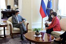 Predsednik Pahor je sprejel ministrico za obrambo Zvezne republike Nemije Annegret Kramp-Karrenbauer