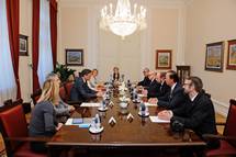Predsednik Pahor sprejel predsednika Ustavnega sodia Kraljevine Belgije Andrja Alena in dr. Jana Spreutelsa z delegacijo
