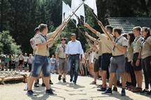 Predsednik republike obiskal Kajuhov tabor v Ribnem pri Bledu