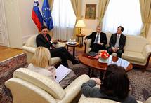 Predsednik republike Borut Pahor sprejel namestnika generalnega sekretarja OECD Yvesa Leterma