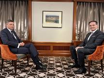 Pogovor predsednika Pahorja za HRT ob uradnem obisku na Hrvaškem