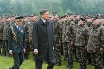 Predsednik republike in vrhovni poveljnik obrambnih sil Borut Pahor slavnostni govornik na osrednji slovesnosti ob dnevu Slovenske vojske 