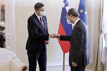 Predsednik Pahor sprejelYanga Jiechija,vodjo kabineta Centralnega sveta za zunanjo politiko Ljudske republike Kitajske inlana politinega urada Centralnegakomiteja komunistine partije Kitajske
