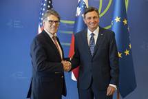Predsednik Republike Slovenije Borut Pahor je sprejel sekretarja za energetiko Zdruenih drav Amerike Ricka Perryja.