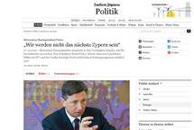 Intervju predsednika republike Boruta Pahorja za nemki dnevnik Frankfurter Allgemeine Zeitung: 