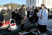 Predsednik republike na pogrebni slovesnosti ob smrti nekdanjega predsednika Skupščine Republike Slovenije dr. Franceta Bučarja