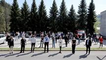 Predsednik Pahor prostovljcem v Trbovljah: 
