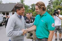 Predsednik republike Borut Pahor na 4. dobrodelnem golf turnirju Aneta Kopitarja