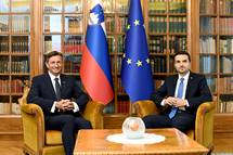 Predsednik republike Borut Pahor je danes sprejel predsednika dravnega zbora Mateja Tonina