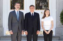 Predsednik Pahor in panski kralj Felipe VI. sta v Madridu odprla razstavo 