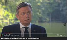 Pogovor predsednika Pahorja za Odmeve po srečanju voditeljev Brdo-Brijuni Process