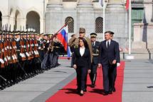 Predsednik Pahor na uradnem obisku v Sloveniji gosti predsednico republike Madžarske Katalin Novák 