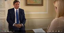 Pogovor predsednika Republike Slovenije Boruta Pahorja za oddajo Politino s Tanjo Gobec