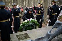 Predsednik republike se je udeleil spominske slovesnosti v poastitev 77. obletnice poslednjega boja Pohorskega bataljona