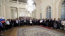 Predsednik republike je gostil sprejem za portnice in portnike Smuarske zveze Slovenije