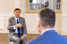 Pogovor predsednika Republike Slovenije Boruta Pahorja za oddajo Faktor na TV3