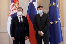 Predsednik Pahor je sprejel ministra za zunanje zadeve Republike Srbije Nikolo Selakovia