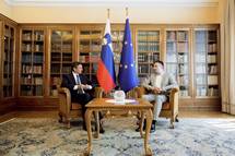 Predsednik Pahor sprejel predsednika LM arca, ki je danes postal kandidat za predsednika vlade
