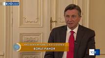 Pogovor predsednika Pahorja za oddajo EstOvest italijanske televizije RAI TGR