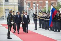 Predsednik Pahor na uradnem obisku v Sloveniji gosti madarskega predsednika derja