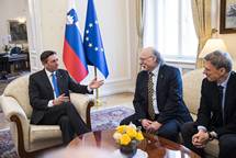 Predsednik Pahor sprejel Nobelovca slovenskih korenin Duncana Haldanea