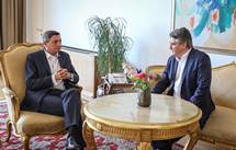 Predsednik Pahor na povabilo predsednika Republike Hrvake Milanovia na delovnem obisku v Zagrebu
