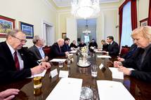 Predsednik Pahor je sprejel predsednike veteranskih in domoljubnih organizacij na letni pogovor