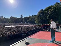 Predsednik Pahor nagovoril množico na koncertu Global Citizen v New Yorku