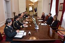 Predsednik republike sprejel  naelnika obrambnega taba italijanskih oboroenih sil generala Claudia Graziana
