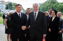 Predsednik Pahor in predsednik deelne vlade Bavarske Seehofer za krepitev vsestranskega sodelovanja